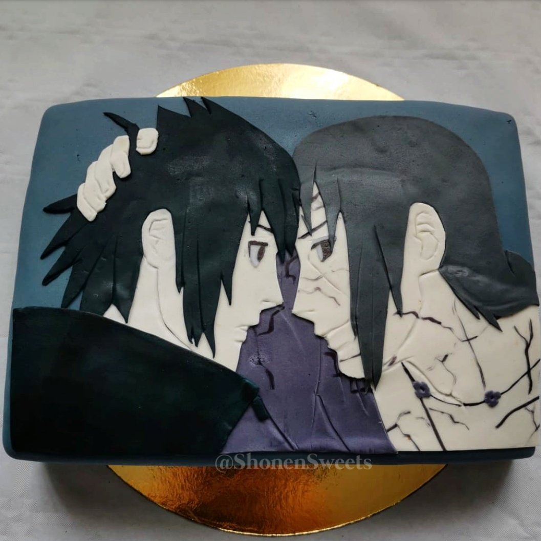 Uzivatel Shonen Sweets Na Twitteru Gateau Sasuke Et Itachi Base Noisette Et Creme Praline