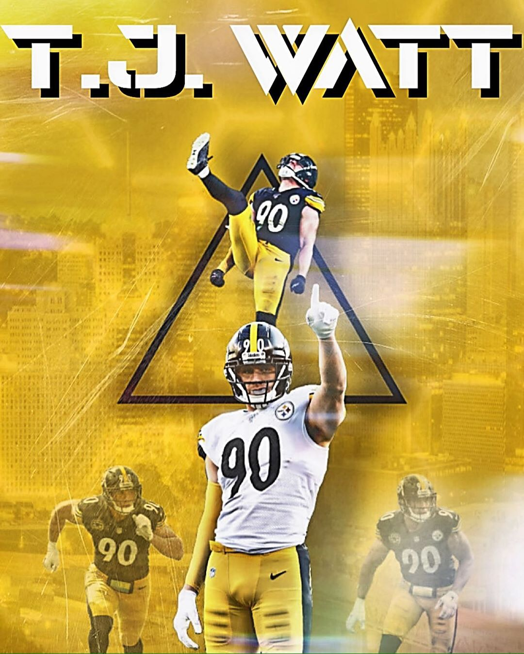 Steelers Depot 7⃣ on X: T.J. Watt edit via crunch_time_customs on IG  #Steelers  / X