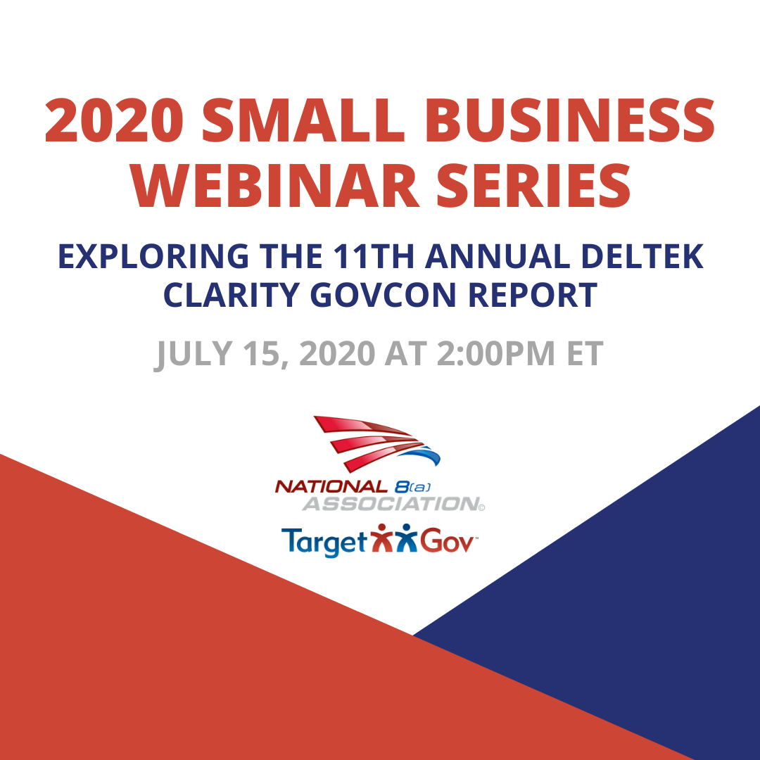 National8a's tweet image. Don't forget to register for our free 30 minute webinar next Wednesday starting at 2PM ET! #federalgovernmentcontractors #deltek #National8aAssociation #targetgov #webinarwednesday
#smallbusinessseries #govcon #freewebinar

Register today: bit.ly/2BSi0sV
