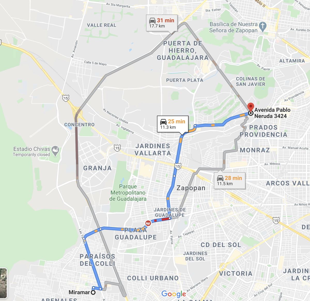 damarisccl's tweet photo. @ConstructorVida @andiauz @guesostom @RubiBobadilla @informador_JAL Usando el ejemplo del video: el Señor que va de Miramar a Pablo Neruda, recorre +11Km. En coche haría solo 10min menos, aprox. Yo creo que por mejorar la condición física y evitar contaminar, 10min son una buena inversión de tiempo 🙂 https://t.co/jzW4ivOxBk