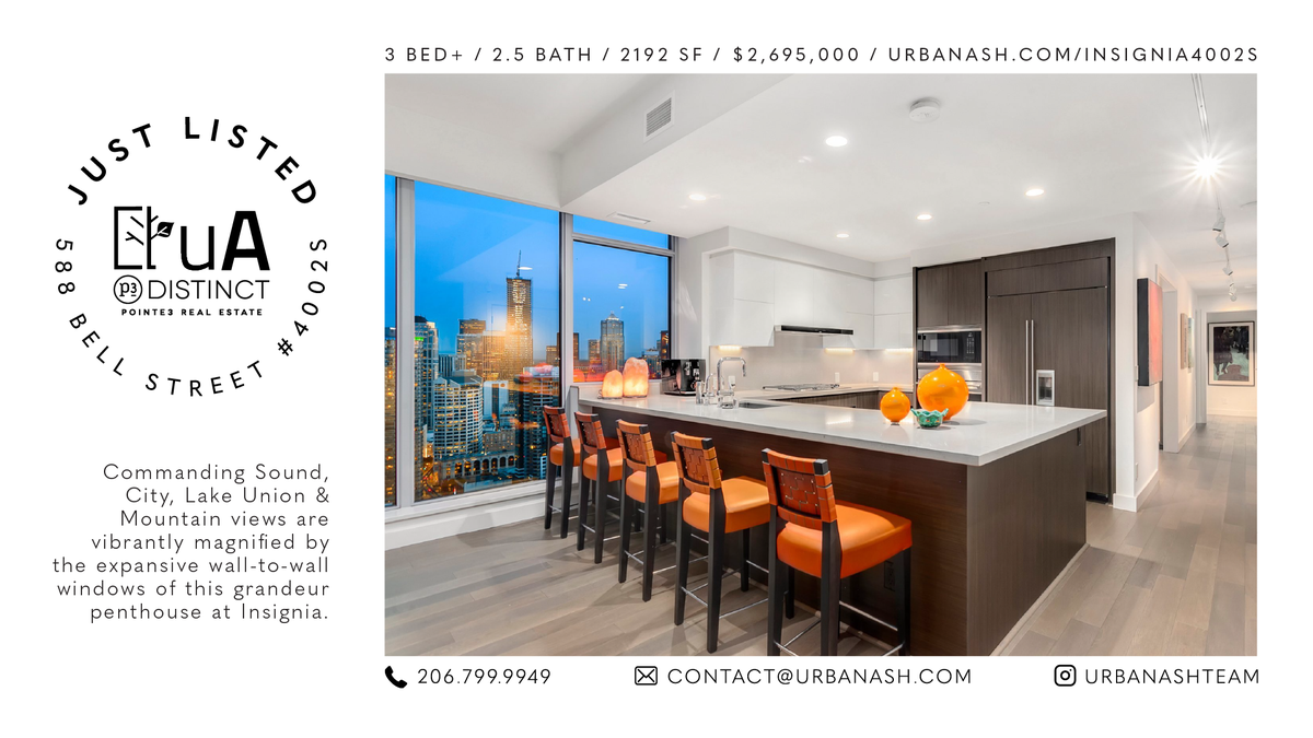 UrbanAshTeam's tweet photo. JUST LISTED at INSIGNIA!
⭐️ https://t.co/zXKH7Mn9k1
#SeattleRealEstate #UrbanAshTeam #Pointe3 #P3Distinct https://t.co/mOuTO8pgkx