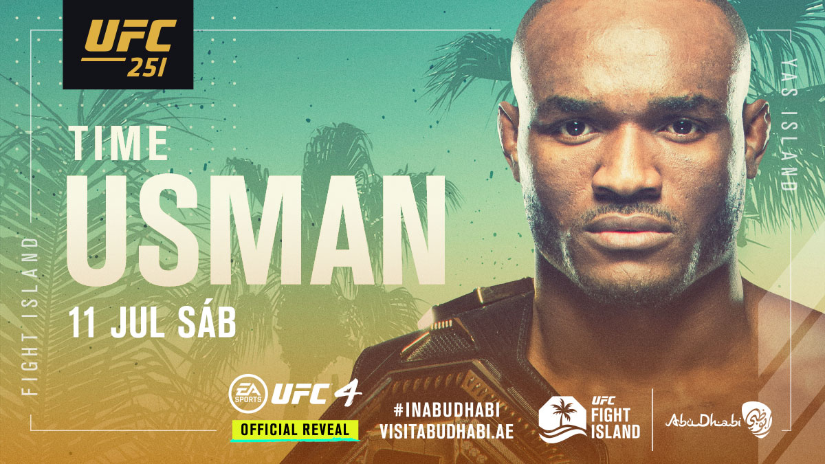 UFCBrasil's tweet photo. Vale o cinturão dos meio-médios! Quem aí é #TimeUsman e quem é #TimeMasvidal na luta principal do #UFC251?

#InAbuDhabi @VisitAbuDhabi https://t.co/12m2fvZQVQ