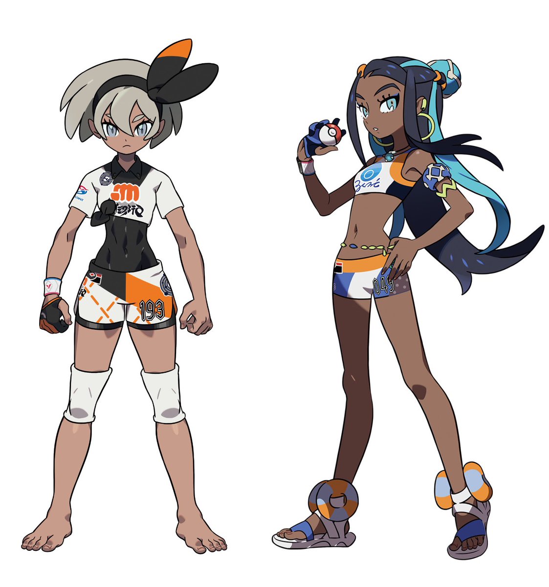 Pokémon gym leader Bea and Nessa with my cousin.