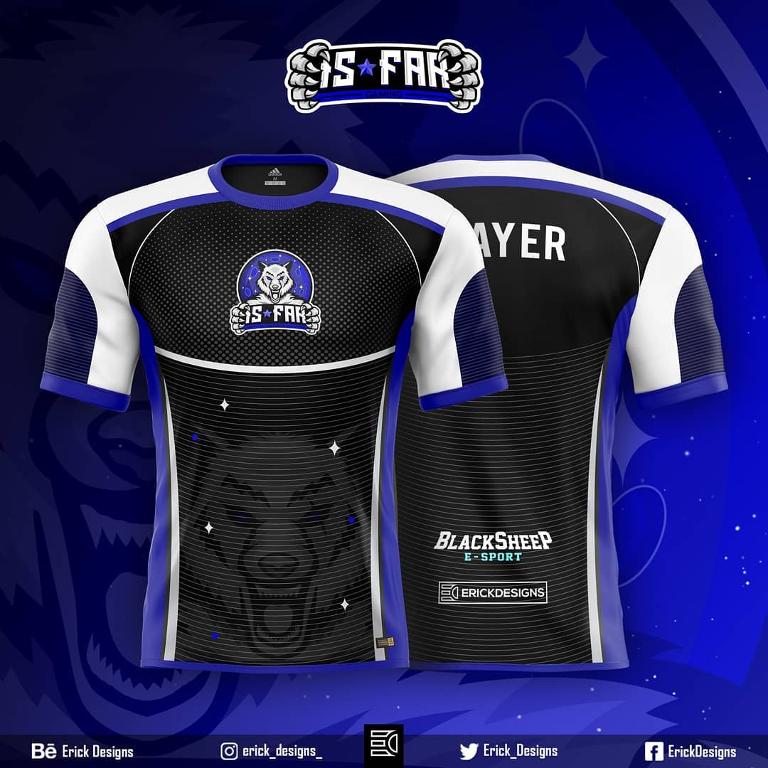 Erick_Designs's tweet photo. Is far Gaming Mascot logo and Jerseys https://t.co/3jzniqfN2D