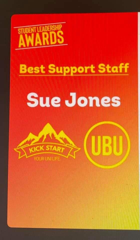 hadar_zaman1's tweet photo. Let’s give a big shout out to @sueseee who has one the @BradfordUniSU Best Support Staff of the year award. Sue has worked incredibly hard supporting our MPharm students through some difficult times. Great to see @ububaps recognise all her hard work 🎉. https://t.co/587duQf8KK