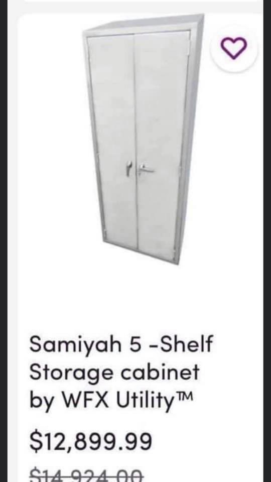 Bri_taughtyou's tweet photo. So wayfair has third party vendors that are HUMAN SEX TRAFFICKING on their website. There are items like throw pillows, cabinets etc. priced at 10-20,000 dollars and named after missing girls. PLEASE BE CAREFUL ‼️ https://t.co/8FjQmFGA1u