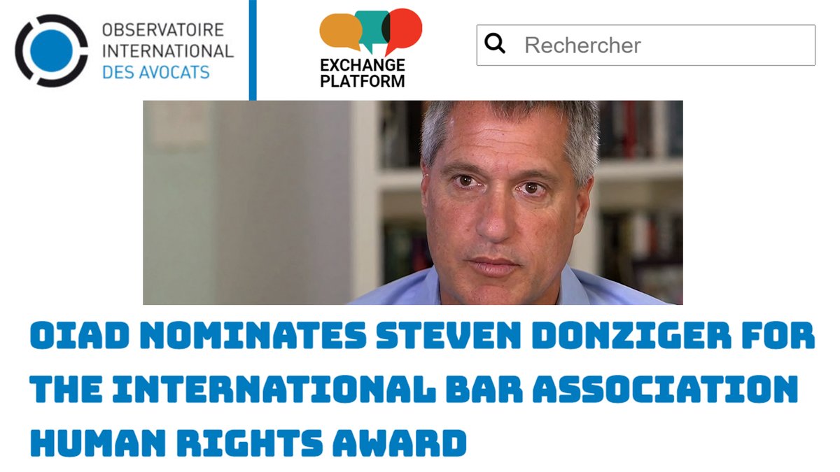 SDonziger's tweet image. In my 12th month of Chevron-orchestrated house arrest with no trial, I am humbled to be nominated for the human rights award of the legendary International Bar Association (IBA). The IBA is the largest bar in the world with law societies in 170 countries. protect-lawyers.com/en/the-oiad-no…