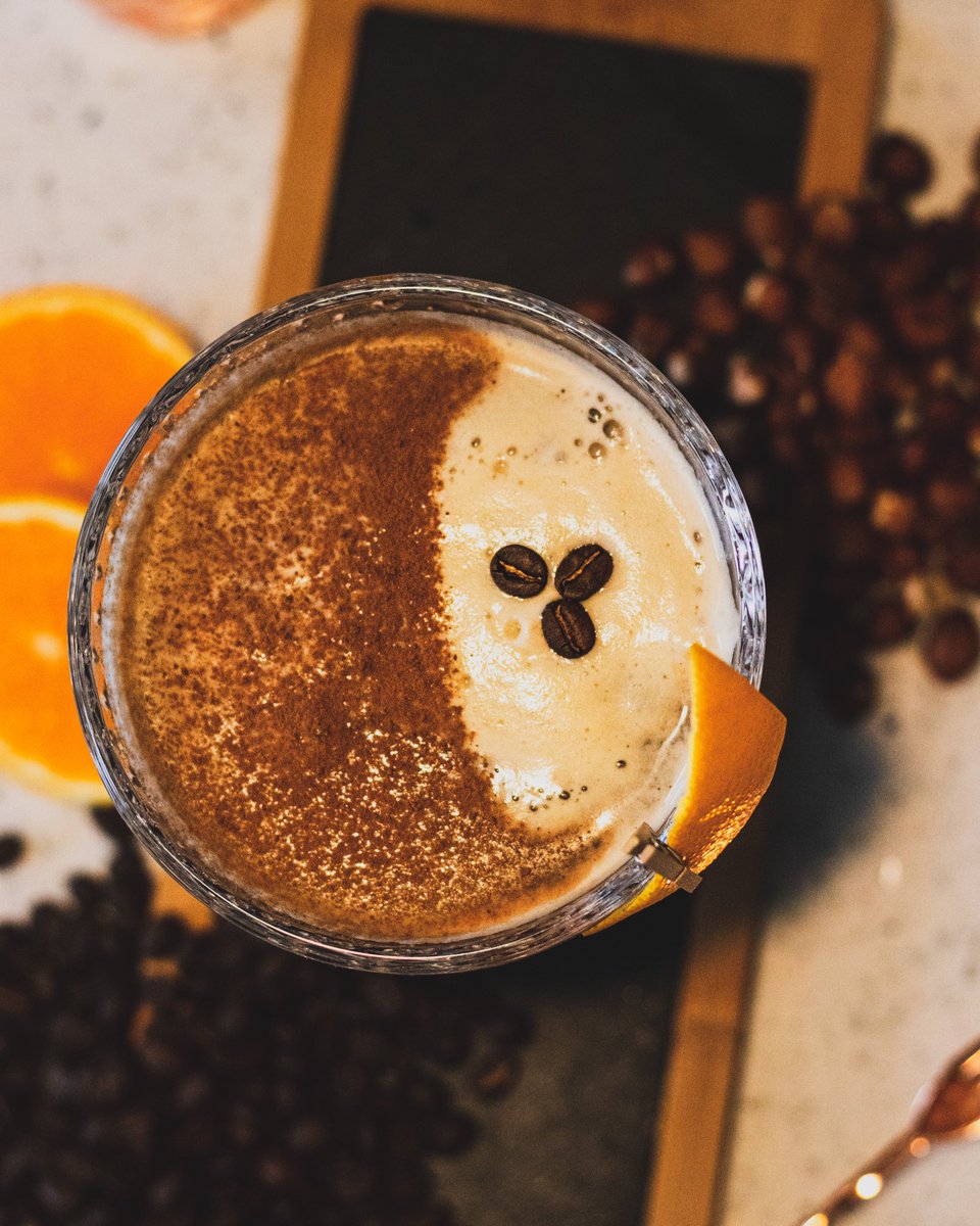 Your Morning Rafiki - Kilimanjaro cold brew coffee- Vanilla syrup- Hazelnut syrup- Orange extract- Garnish: coffee beans, orange zest & cocoa powderFeel free to follow me on Instagram: https://instagram.com/teejay.vision?igshid=1xqv93fswev73