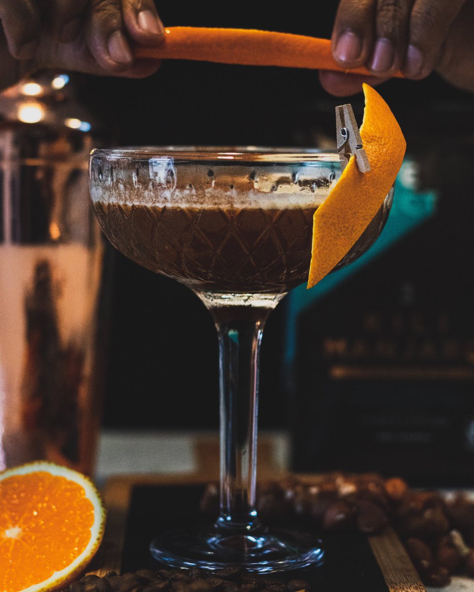 Your Morning Rafiki - Kilimanjaro cold brew coffee- Vanilla syrup- Hazelnut syrup- Orange extract- Garnish: coffee beans, orange zest & cocoa powderFeel free to follow me on Instagram: https://instagram.com/teejay.vision?igshid=1xqv93fswev73