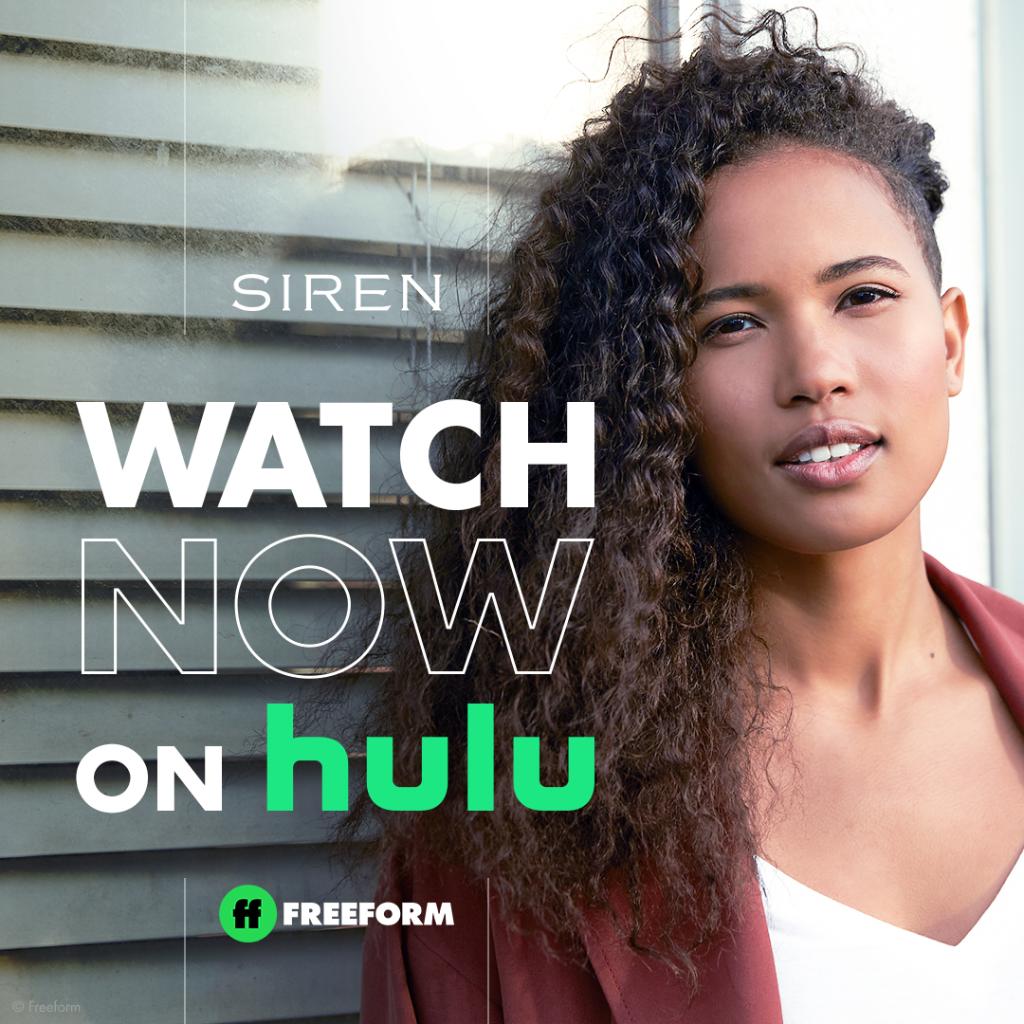 SirenTV's tweet photo. Spend your weekend in Bristol Cove. Stream season 3 of #Siren now on @hulu. https://t.co/tQO6L5CIpz