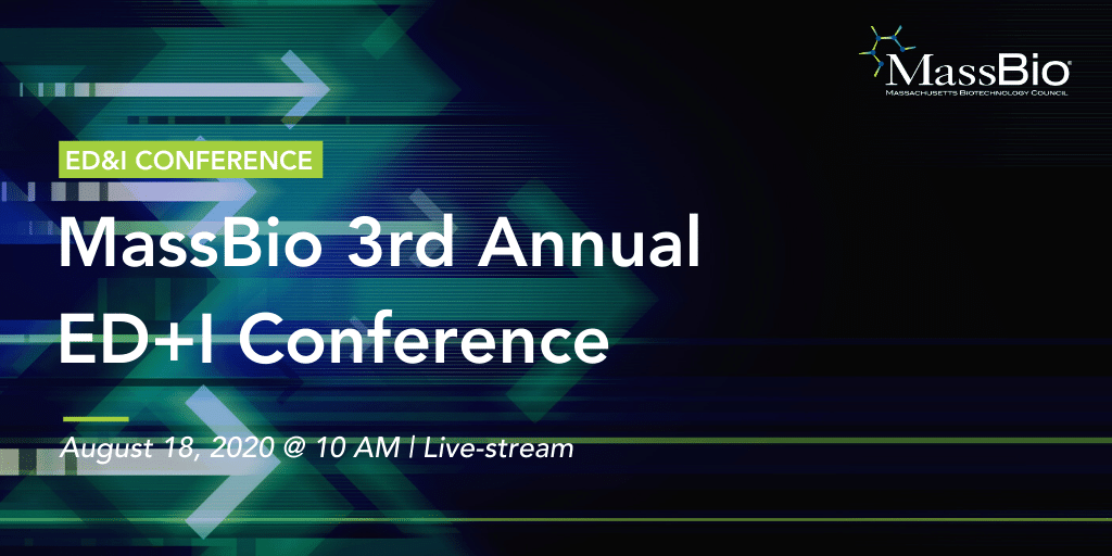 MassBio's tweet photo. MassBio 3rd Annual ED&I Conference will give attendees the opportunity to learn what the "Next Normal" should look like, while talking about the role of leaders in intentional conversations about racism & more. View the agenda & register: https://t.co/N2UKowQlhh #PathToDiversity https://t.co/CyiI1RohPC