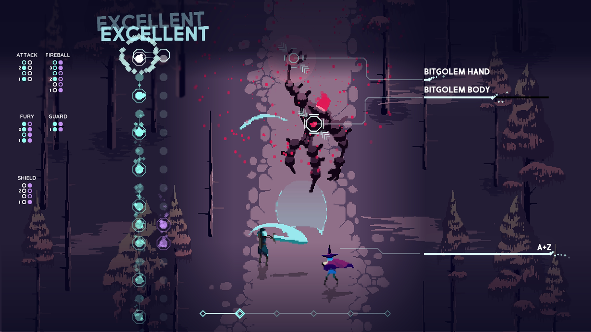 In Albert+Zoé, two lovers fight for freedom in an electro-fantasy world. Play music to cast spells and talk your way through the branching narrative to bring back emotion to the world. #screenshotsaturday #gamedev