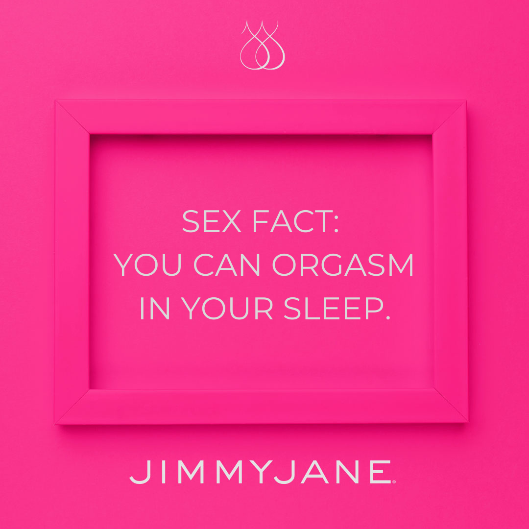 jimmyjane's tweet photo. Even though no physical stimulation is going on, blood flow to the genitals during a sex dream can increase & that boost in blood flow can lead to orgasm. You’re also in a state of deep relaxation w/ no anxiety or stress, so it's easier to reach that big O. #jimmyjane #jjsexfacts https://t.co/qH7YI4QdMS