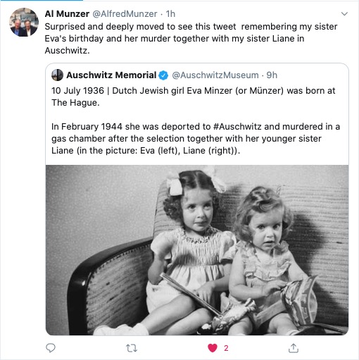 AuschwitzMuseum's tweet image. One of the reasons we are on @twitter is a moving moment like this... ⬇️
