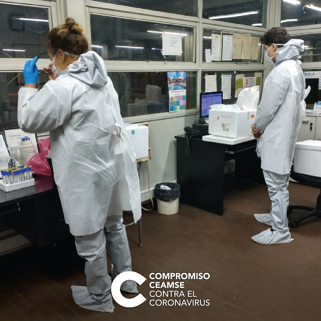 CeamseOficial's tweet photo. TESTEOS VOLUNTARIOS: UN COMPROMISO MÁS CONTRA EL COVID-19 👩‍⚕️🤝

Siguiendo nuestro compromiso de evitar la propagación del virus, estamos realizando testeos voluntarios e instalamos 10 cabinas sanitizantes para cuidar a todo nuestro personal.

#QuedateEnCasa🏠
#CompromisoCeamse https://t.co/VdND1anWBw