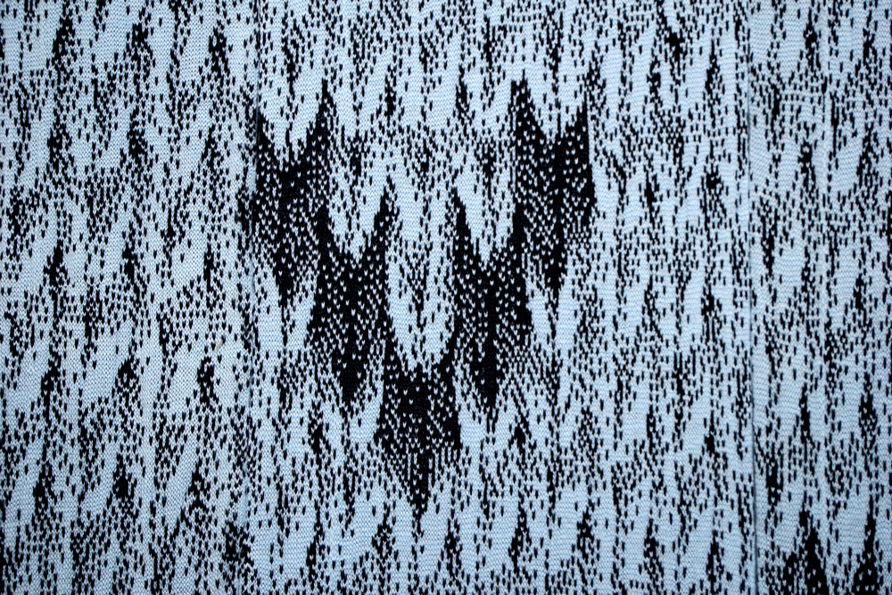 finally - WATERFALL - a 16m long machine-knitted cascade, made with yarn that had to be thrown away as the displaced  #Crusader factories were forced to move and downsize. I managed to save about a ton and redistribute to local knitters.  http://portfolio.smeech.co.uk/waterfall/&nbsp;