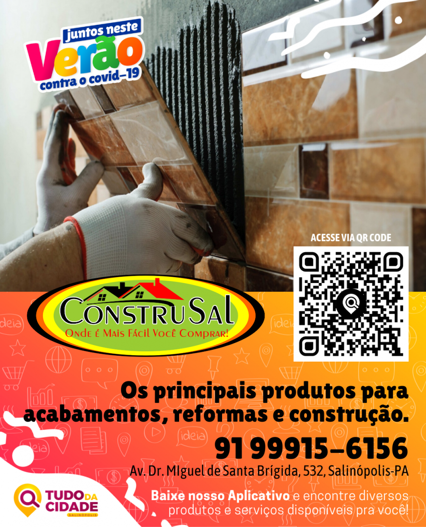 tdcsalinopolis's tweet photo. Encontre a Construsal pelo nosso aplicativo, basta escanear o QR Code ou Baixar na Google Play (pesquise por "Tudo da Cidade").
.
.
juntos neste verão contra o https://t.co/nDnBQ1h0by