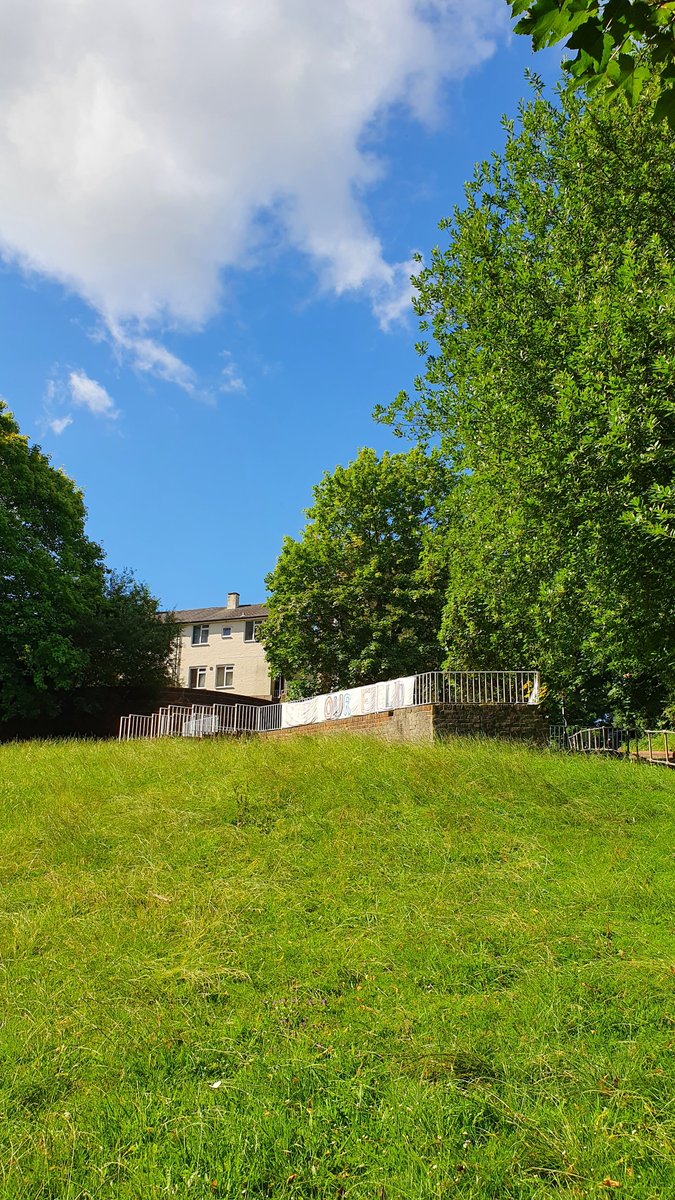 Down past the Tarleton Gardens lookout point.SAVE OUR FIELD