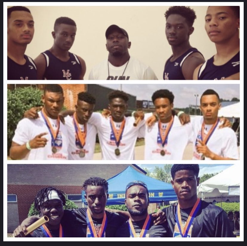 TheCoachLj's tweet photo. #fbf to the 3 years in a row 4 x 100m Men’s NC 4A State Champs!!! 

Legends of THE CREEK!! 

2014 • 2015 • 2016 

Kyle Horton, Cravont Charleston, Vernon Grier, Quashawn Cunningham, Marquise Gaddy, Nafees Lyons, Cam Stover, Will Eason, Thomas Gordan 

#creekspeed Legacy https://t.co/B0ncpPo3UA