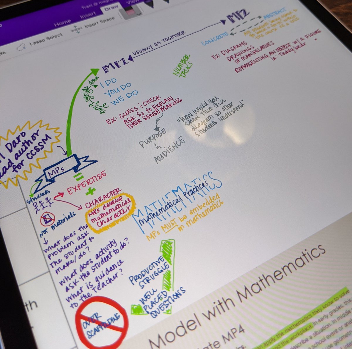 MathwithMsLewin's tweet image. Deep dive into the Mathematical Practices with none other than @pdaro himself! Thank you to @EdReports for this amazing opportunity. Loving the summer training. #summerlearning #materialsmatter