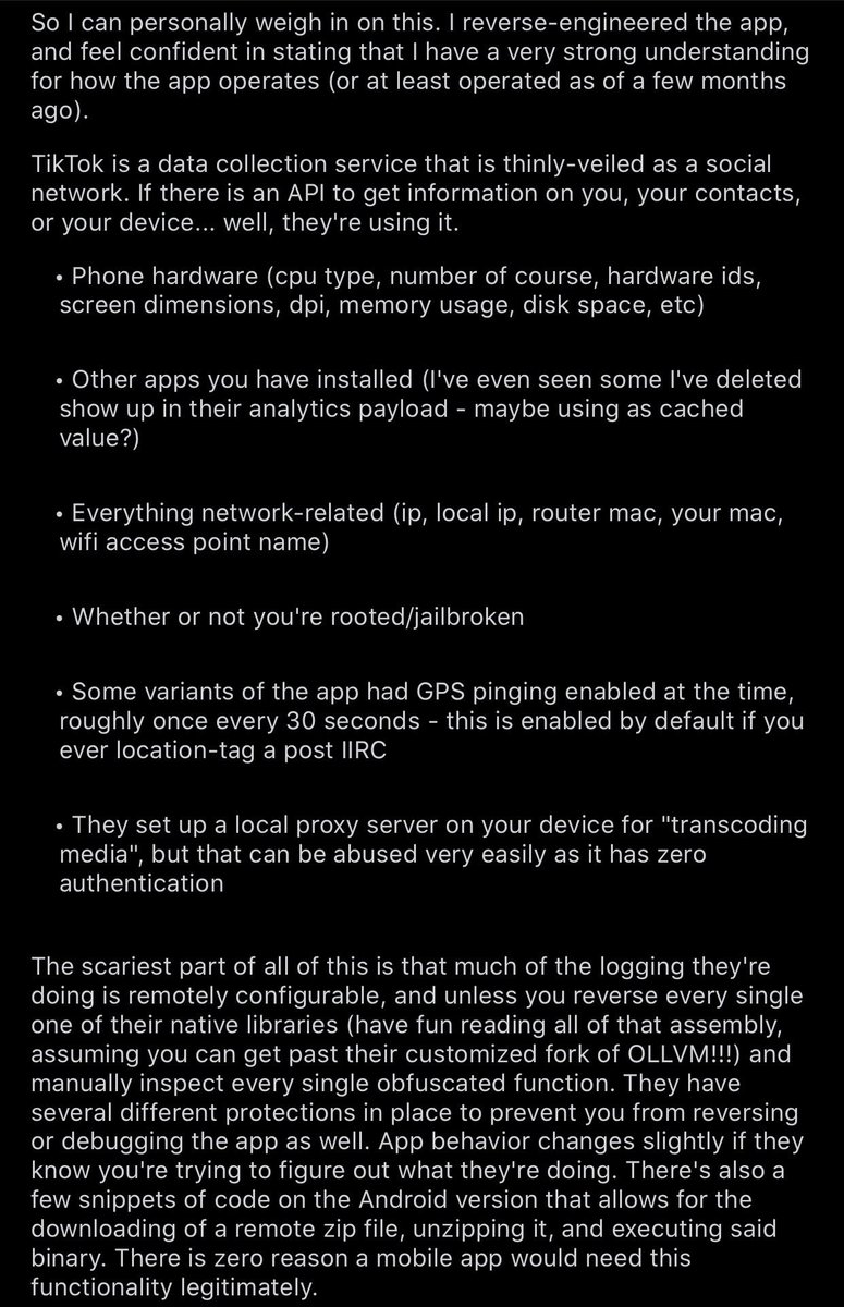 Not my photo but if y’all have been keeping up with TikTok it’s been exposed as malware disguised as a social media app. Thankfully I never downloaded it but RT to save a life