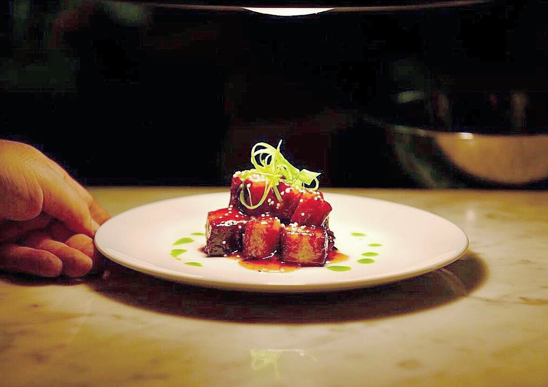 Begin with our pecan smoked pork belly. Trust us. We are open for dine-in Wednesday-Saturday evenings.