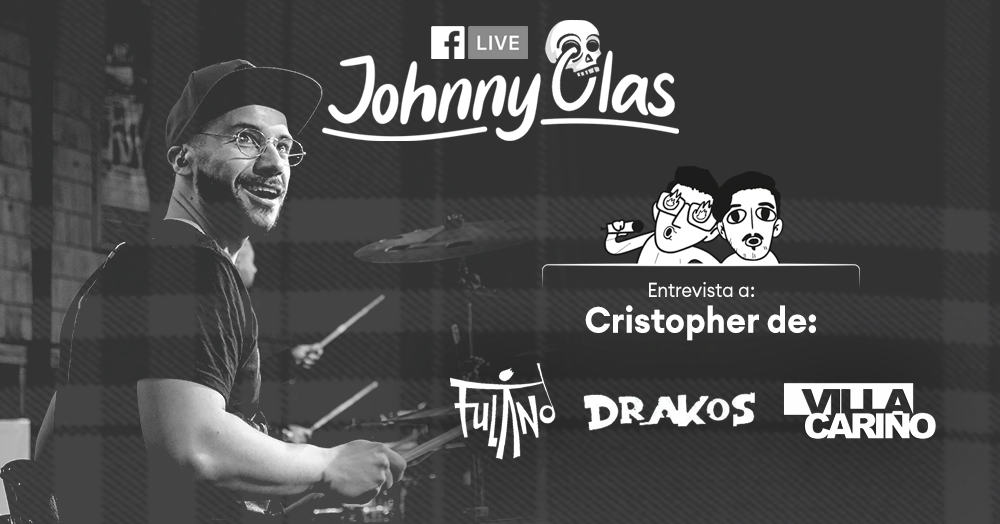 Este Lunes 13 nuestro Live trae a Christopher, actual baterista de <a href="/villacarino/">villa cariño</a> y quien ha militado también en Fulano, <a href="/Drakoslatin/">Drakos</a>, <a href="/santobarrio/">Santo Barrio</a>, entre otr@s! 9 PM / Facebook Live facebook.com/events/2779133…
