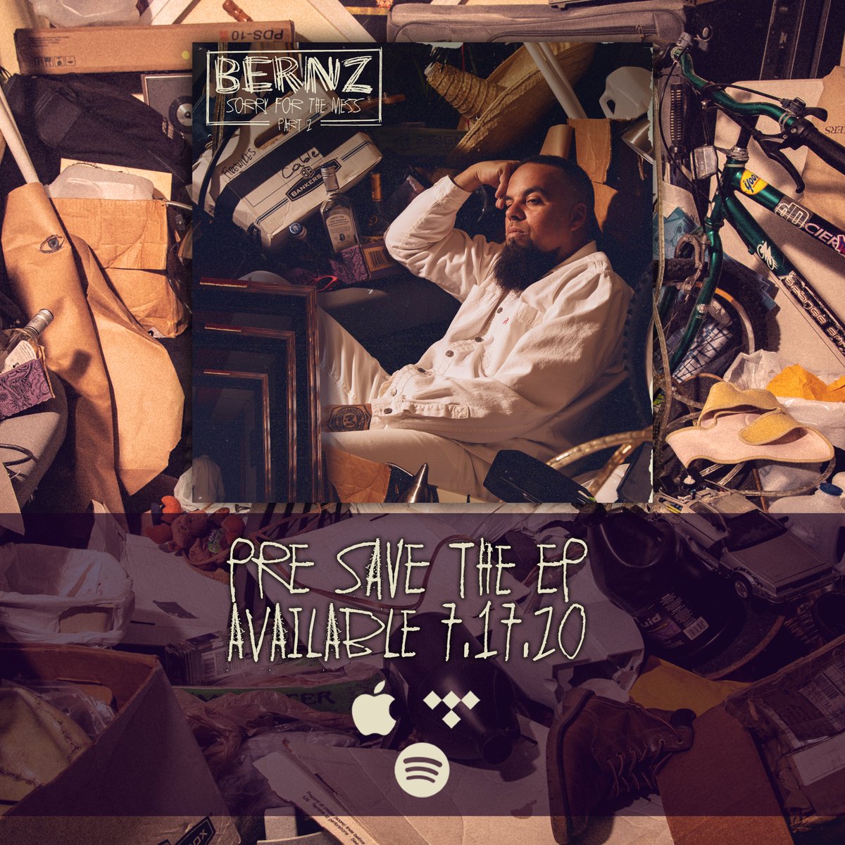 StrangeMusicInc's tweet photo. Pre-save @ITSBERNZ #SorryForTheMessPart2 to have it automatically added to your @Spotify, @Deezer, @TIDAL, or @AppleMusic library on 7/17!
Click here> https://t.co/EeyUWf2hUg https://t.co/isT9oE7Ctk