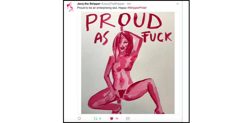 Lola_Davina's tweet photo. Fuck yeah!

#sexworkerpride
#slutpride
#stripperpride

Thanks to @Jacqthe Stripper for the incredible art! https://t.co/gD6gw3Tk5A