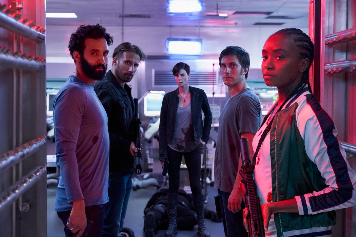 NetflixTudum's tweet photo. THE OLD GUARD is now on Netflix! But before you dive in, here’s a quick* rundown of the team. 

*they’re immortal and have all the time in the world so this is really brief even relatively speaking https://t.co/7xgeALtG5b