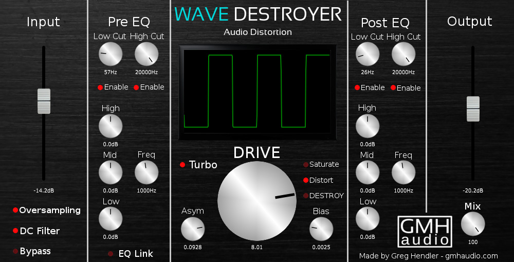 plugins4free's tweet photo. New free #VST / AU 64bit : Wave Destroyer - Distortion. 
https://t.co/FRU1O610TZ https://t.co/79TvJ3TtTB