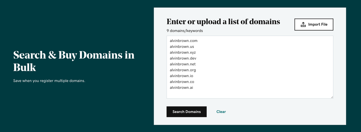 alvinbrown's tweet image. 🆕 It’s Christmas in July with GoDaddy’s Updated Bulk Domain Search 🔎 kickstartcommerce.com/its-christmas-…

#Domains #DomainSearch #BulkSearch #DomainNames #DigitalAssets