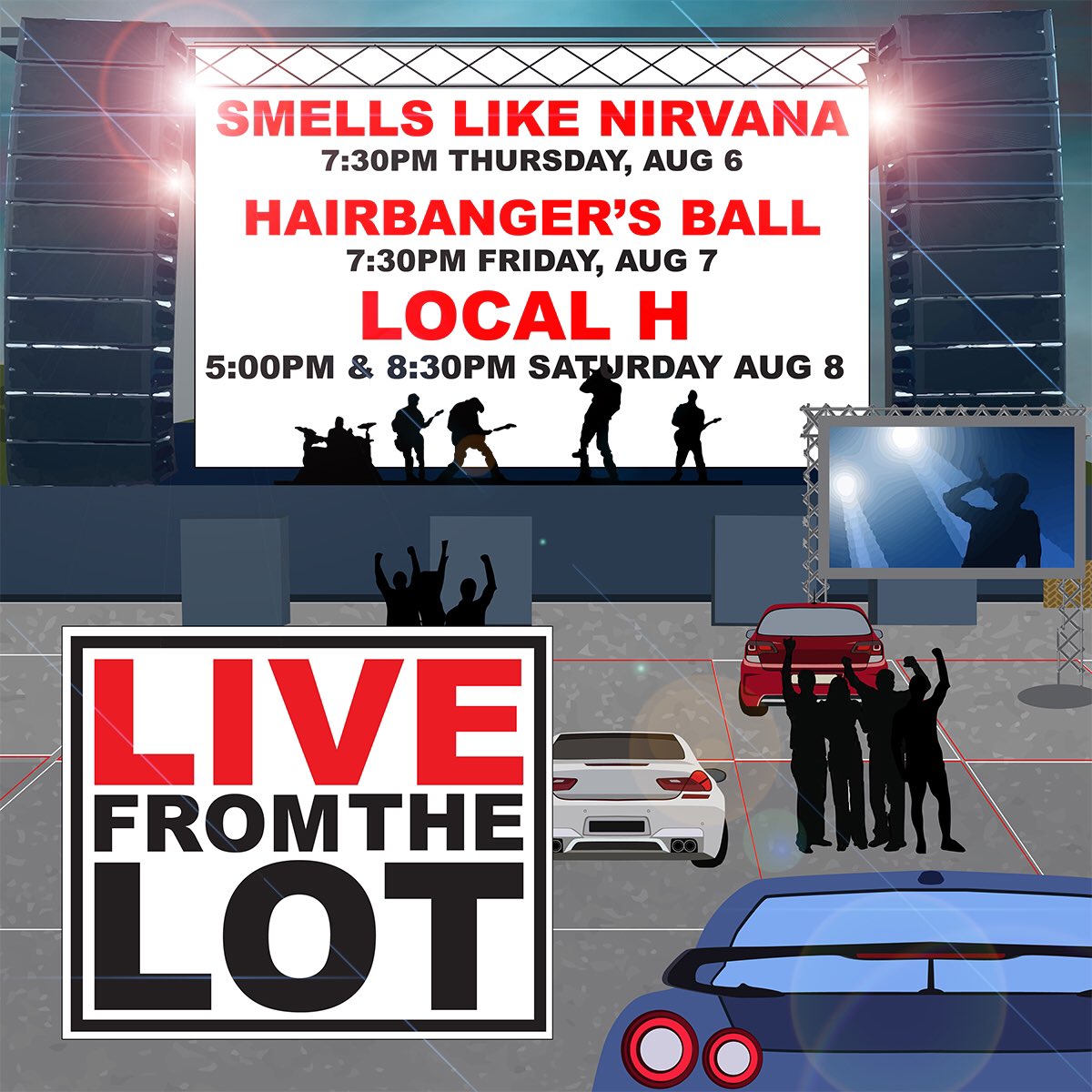 Alright Chicagoland Bangmasters! Here's your chance to ROCK with us this summer 🎉🍻 Live concert experience, safe social distancing.🤘Duff Entertainment, @101wkqx, & @947wls present LIVE FROM THE LOT at @boomersbaseball featuring Hairbanger's Ball! Fri., Aug. 7th