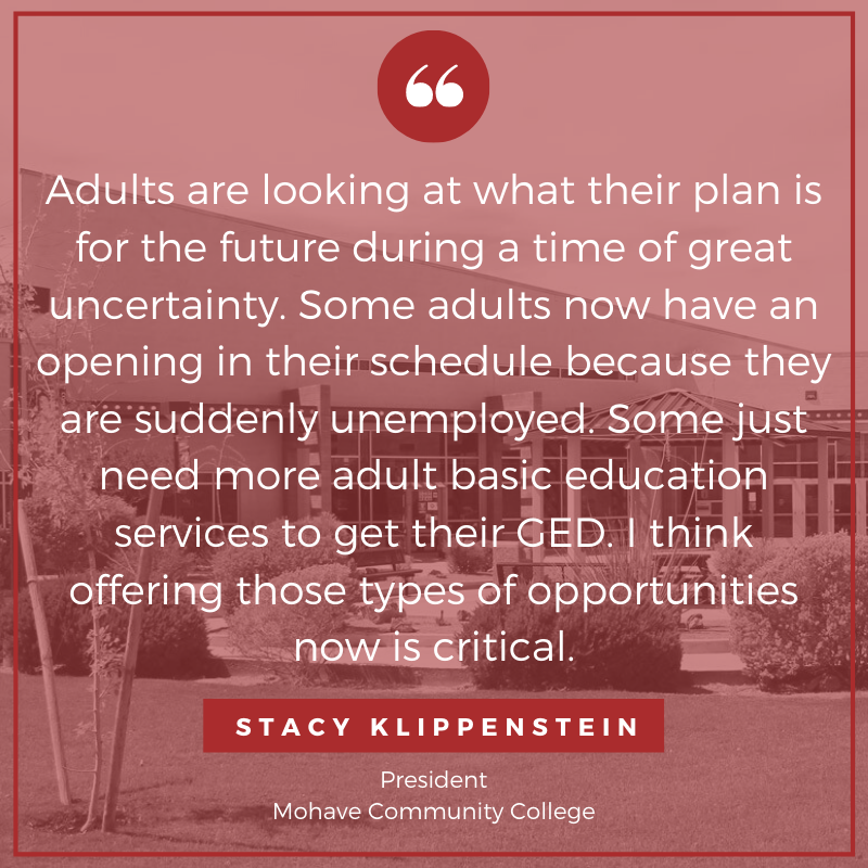Achieve60AZ's tweet image. What do community college leaders from around the state think about how a recession and unemployment will affect opportunities for adult education? 
Read more here: achieve60az.com/2020/07/09/the… #RoadtoAttainment #Go60AZ