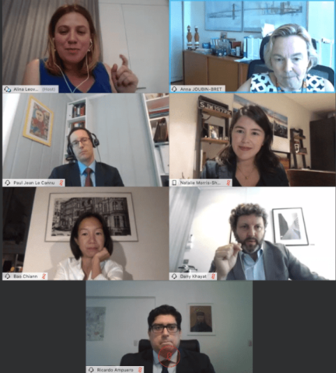 ArbitrationWeek's tweet photo. [#PAW2020 virtual edition] Day 5: #Investor-State #Mediation: Breaking Down Misconceptions webinar organized by @Mayer_Brown and moderated by Dany Khayat and Alina Leoveanu (@ALeoveanu). The panel welcomed Anna Joubin-Bret (@annajoubinbret); Ricardo https://t.co/HiyO6NKmdf
