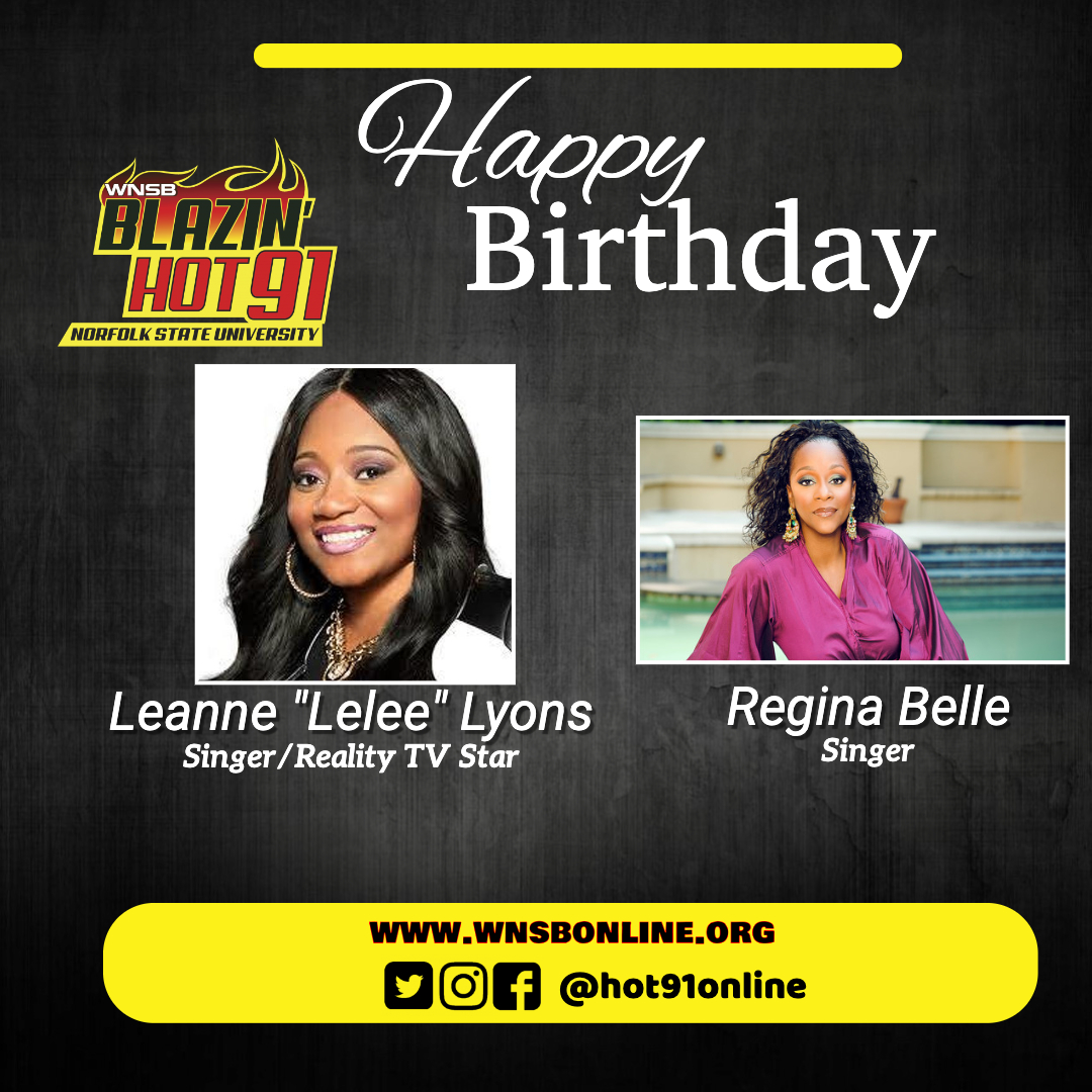 Happy Blazin\ Hot Birthday to Lelee from SWV and Regina Belle    