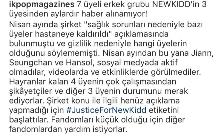 newkiddturkey's tweet photo. Newkidd Turkey sayfası olarak üyelerimiz hakkındaki endişemizi tarif edemiyoruz. Şirketin düzgün bir açıklama yapmasını bekliyoruz.
Bize destek olan tüm K-Pop  hayranlarına çok teşekkür ederiz 🙏🏻
Lütfen desteğinizi ve sevginizi üyelerimizden esirgemeyin 🙏🏻 #JusticeForNewkidd https://t.co/f4CDzWW7jM