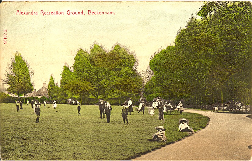 Alexander Recreation Ground. Shame the bandstand and the replica roads and crossings (for children to practice the highway code) have gone.Older photos from the excellent Penge Heritage Trail website:  https://www.pengeheritagetrail.org.uk/the-trail-sites/alexandra-recreation-ground/