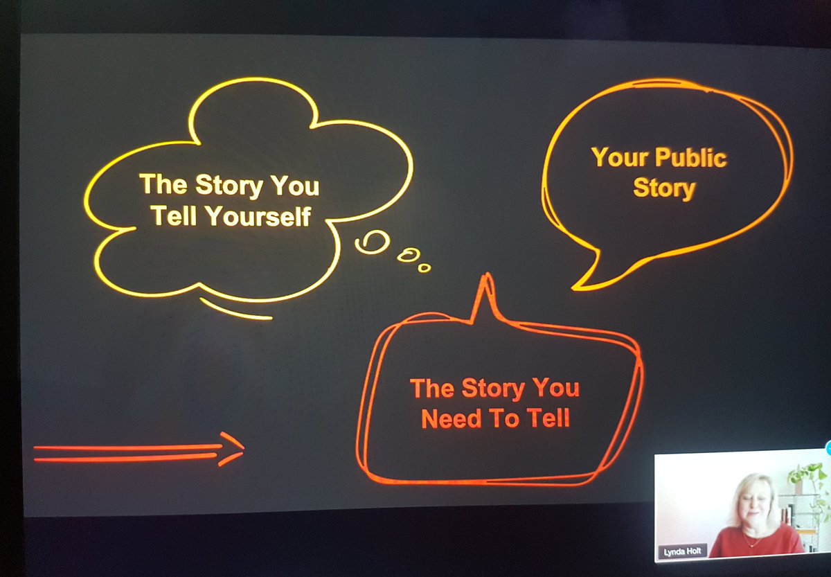 If your story creates your future - what story do you need to tell? One of possibility & hope that empowers you & invites people to engage with you. What is your bigger mission? What value adding? Why is it important? Powerful session with  @LyndamHolt, thank you!  #EndPJparalysis