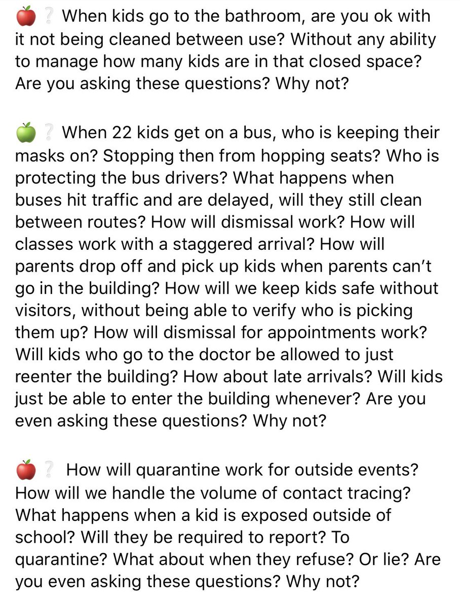 I just have 327 questions that I think  @mocoboe and  @LarryHogan, etc. should be able to answer before we reopen our schools....  #COVID19  #ReopeningSchools  #ReopenSafely  @TheMoCoShow  @CaitlynnPeetz14