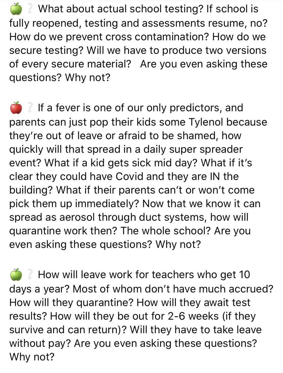 I just have 327 questions that I think  @mocoboe and  @LarryHogan, etc. should be able to answer before we reopen our schools....  #COVID19  #ReopeningSchools  #ReopenSafely  @TheMoCoShow  @CaitlynnPeetz14