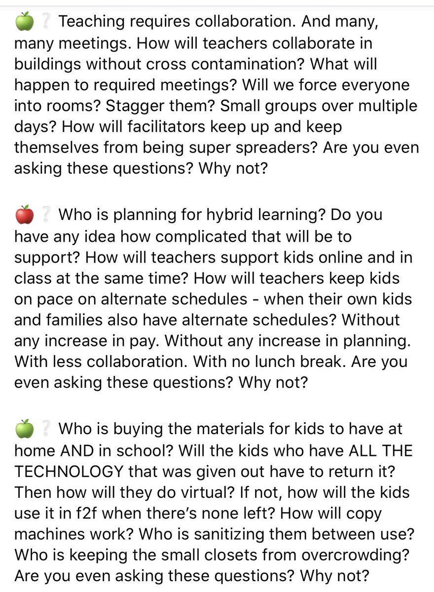 I just have 327 questions that I think  @mocoboe and  @LarryHogan, etc. should be able to answer before we reopen our schools....  #COVID19  #ReopeningSchools  #ReopenSafely  @TheMoCoShow  @CaitlynnPeetz14