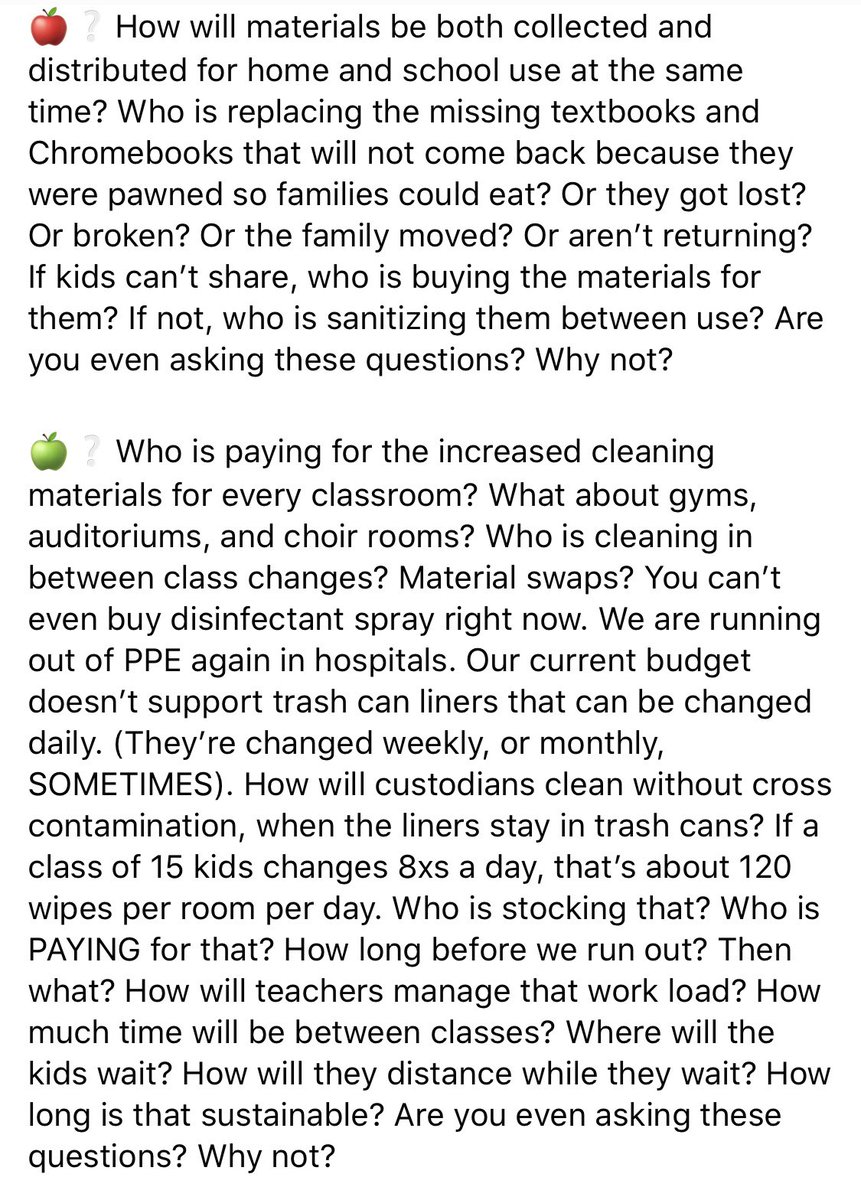 I just have 327 questions that I think  @mocoboe and  @LarryHogan, etc. should be able to answer before we reopen our schools....  #COVID19  #ReopeningSchools  #ReopenSafely  @TheMoCoShow  @CaitlynnPeetz14