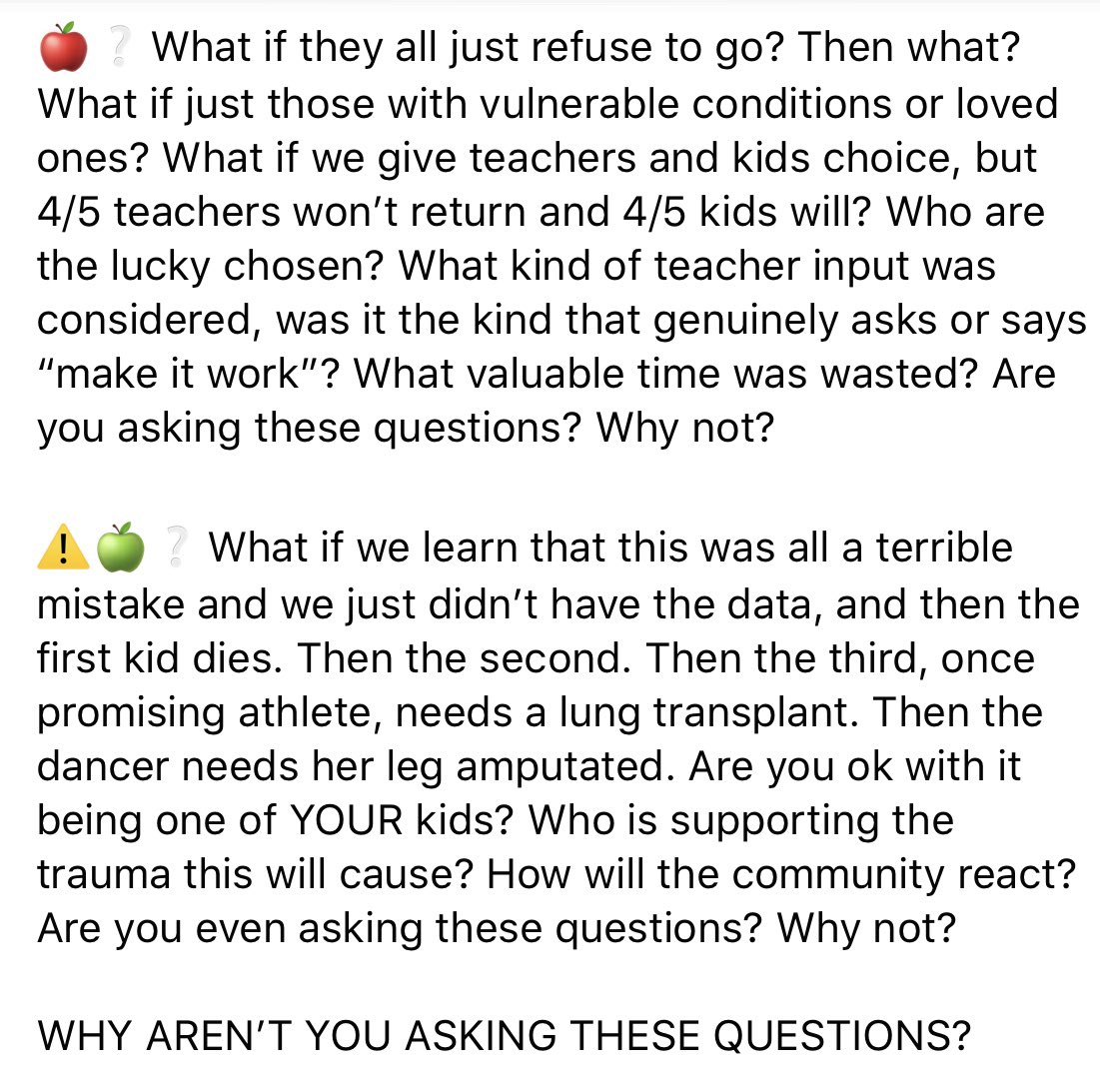 I just have 327 questions that I think  @mocoboe and  @LarryHogan, etc. should be able to answer before we reopen our schools....  #COVID19  #ReopeningSchools  #ReopenSafely  @TheMoCoShow  @CaitlynnPeetz14