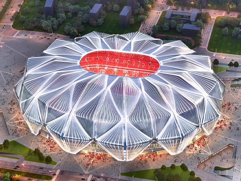 AlexDesignGuy's tweet image. Move aside, #Texas.  You're not the only place where everything is bigger! More images to come for the largest #stadium in the world.  Stay tuned! #gensler #archicture #futbol
