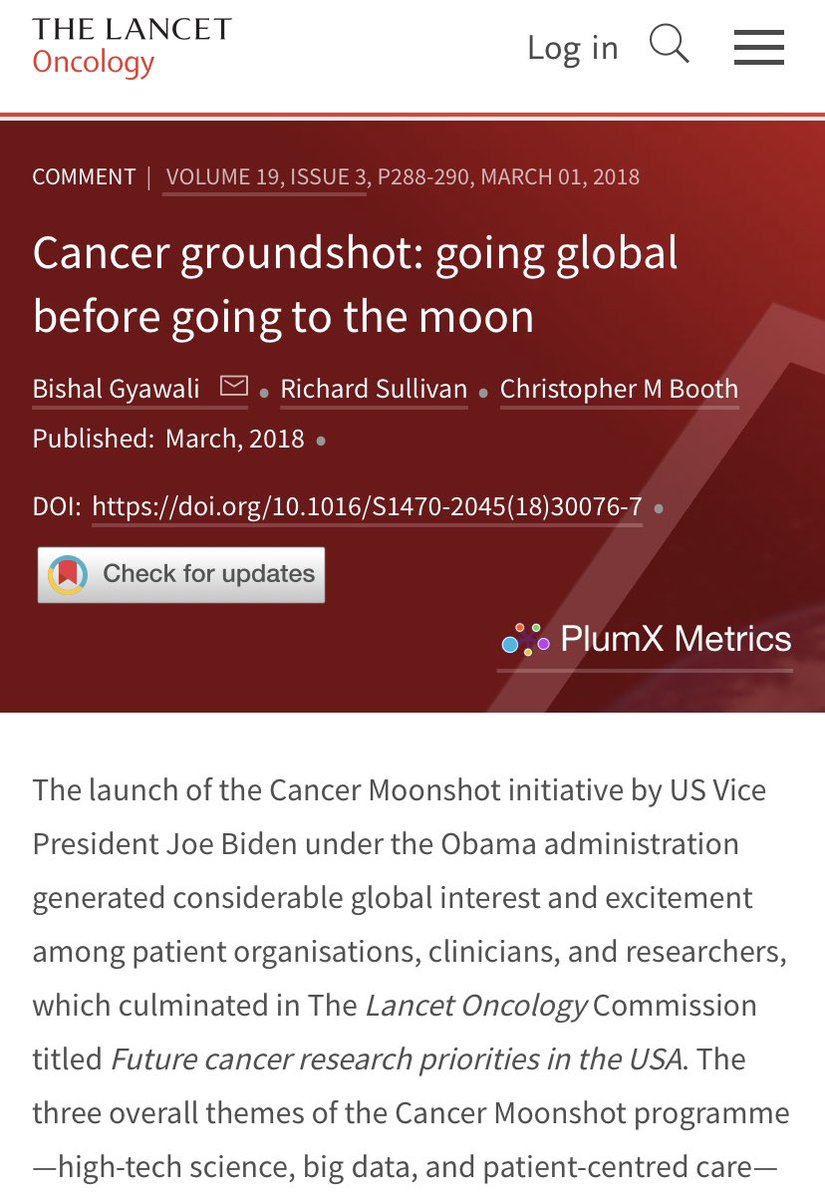 This is probably The most important paper in  #globaloncology I’ve ever written.  https://www.thelancet.com/journals/lanonc/article/PIIS1470-2045(18)30076-7/fulltext