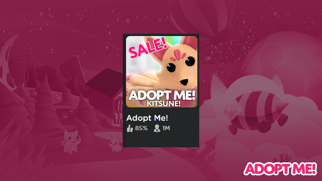 Adopt Me On Twitter The Kitsune Sale Update Hit Just Over 1m Peak Players Online Hope You Re All Enjoying The Update Https T Co Uwwmlt64jy Https T Co Jbkg6zm383