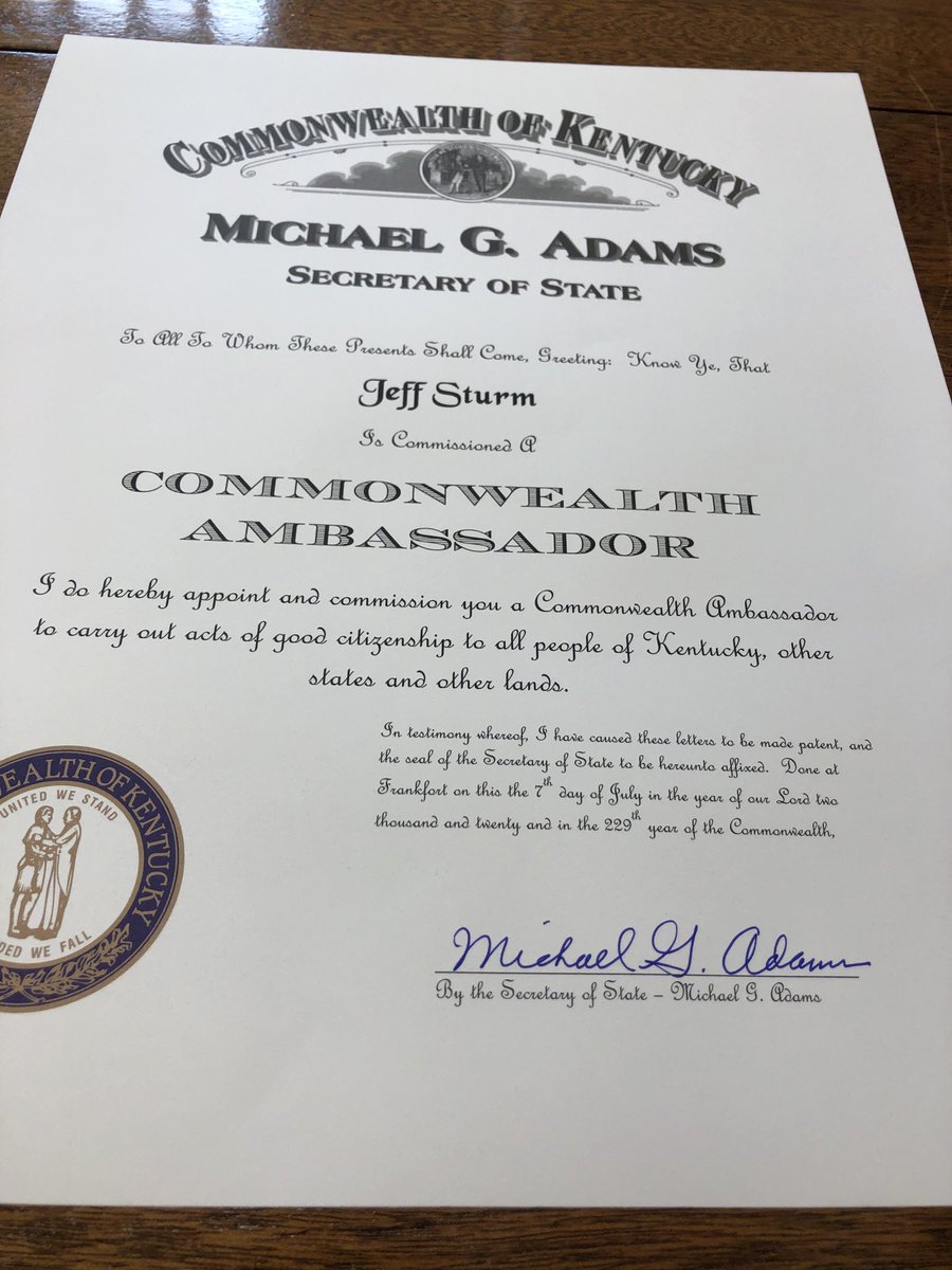 KYSecState's tweet photo. When I was a middle schooler with middling grades, my social studies teacher Jeff Sturm inspired me to take an interest in public affairs, and changed my life forever. Proud to bestow on this educator a well-deserved recognition. https://t.co/JnQSi4auYA