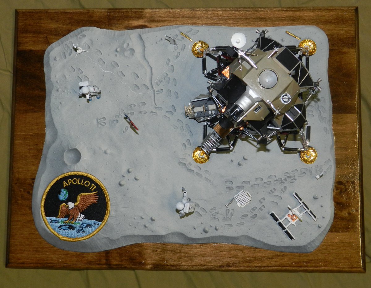 The most famous lunar module, Apollo 11's LM-5 Eagle that landed 20 July, 1969 with Neil Armstrong and Buzz Aldrin on board.