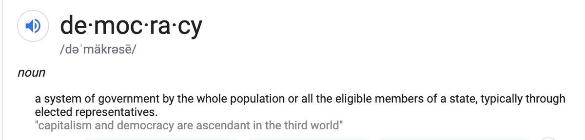 𝙳𝙰𝚈 𝟿I looked up the definition of democracy. it says here that the *whole* population is involved in the government. how you might be wondering? BY VOTING. DEFINITION OF DEMOCRACY. EVERYONE. VOTES.
